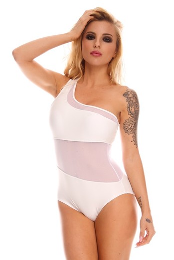 sexy white swimsuit,sexy one piece swimsuit,mesh one piece swimsuit,white monokini