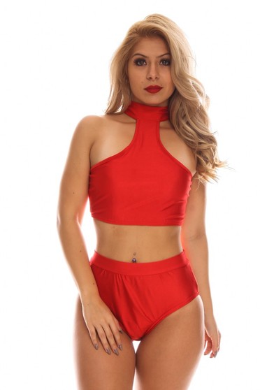 sexy red high waisted swimsuit,high waisted bathing suits