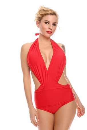 sexy red swimsuit,sexy swimsuit,one piece swimsuit